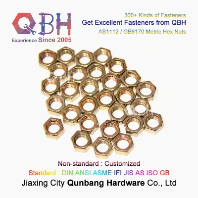 QBH As1112 GB6170 clase 10 ZP Yzp HDG Negro Métrico Tuercas hexagonales