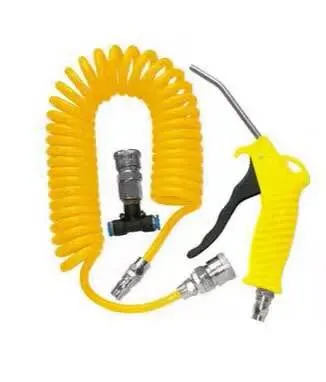  8mm de limpiar el polvo de poliuretano flexible de Recoil Pulverizador de aire de 5m de la Pistola de aire con el kit de boquillas de acero de 120 mm