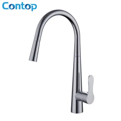 Best Seller grifo mezclador sanitarias grifo cocina latón con un gran tubo de descarga