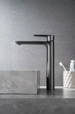  Baños PVD Cañón cepillado Cuenca de Metal H59 latón agua alta Toque