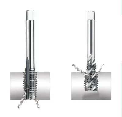 Métricas de hardware de machos de roscar HSS espiral toca la flauta de M8