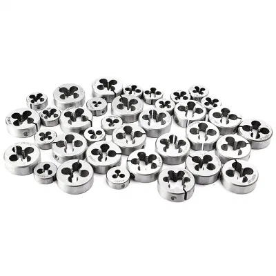 110 Herramientas de rosca métrica de tornillo de rosca de rosca de rosca de rosca de rosca de rosca de rosca de rosca Machos de roscar ajustables de acero troquelados con caja