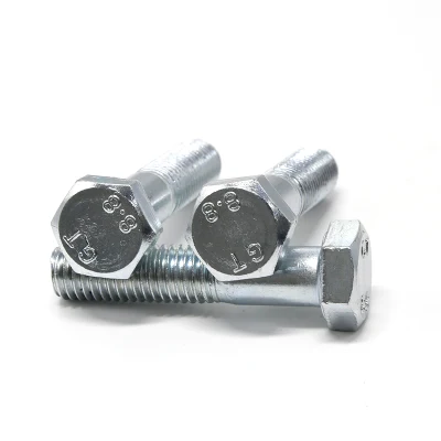 Imperial de grado 5 a 16x30 mm Fine Pitch Enroscar la tuerca de zinc galvanizado en caliente DIN931 Conjunto de tornillo hex.