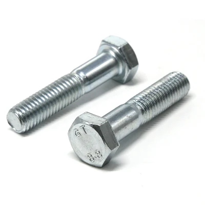 Imperial de grado 5 a 16x30 mm Fine Pitch Enroscar la tuerca de zinc galvanizado en caliente DIN931 Conjunto de tornillo hex.