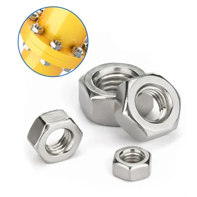  Acero inoxidable 304 316 DIN934 tuerca Inox A2/A4 ANSI/ASME B18,2.4 Tuercas hexagonales