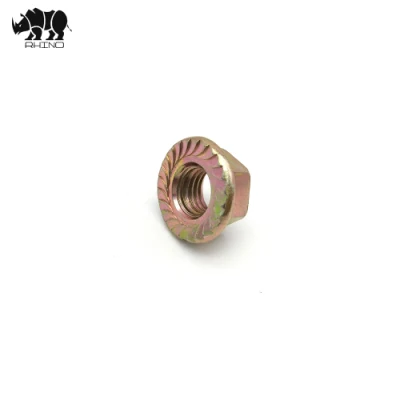  Tamaño del fabricante M3-M20, Acero inoxidable 316, Blanco / Amarillo Zinc chapado, tuercas hexagonales de brida, DIN 6923