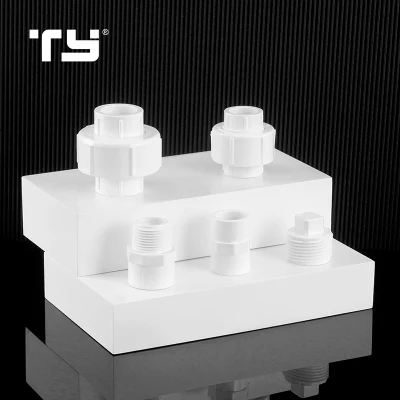  PVC-U PN10 conexiones de tubos de presión tapón macho ISO1452 Lección OEM de Tianyan