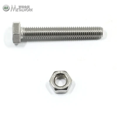 Tuerca hexagonal de acero inoxidable