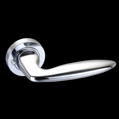 Tornillo de fundición de aleación de zinc palanca de tornillería de puerta de tubo roseta redonda Mango