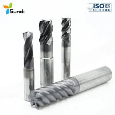  CNC Machining HRC 65 rosca de punta esférica recta PCD CBN Herramienta de fresado de carburo sólido para aluminio