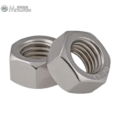 Tuerca hexagonal de acero inoxidable