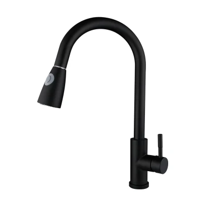  1 Gran Proveedor de Cocina Negro mezclado extraíble Faucet