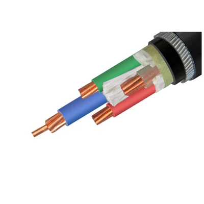 6.35/11kv 2Core 3 núcleos 4core XLPE Swa blindado el cable de alimentación de Metro Sta.