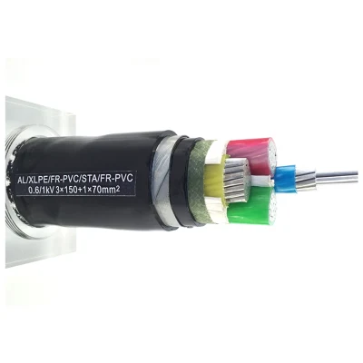 Cable de cobre de la fábrica Bare eléctrico 240mm XLPE 1 núcleo blindado Cable de alimentación