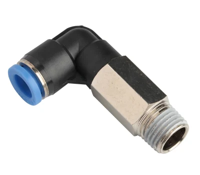  Xhnotion plástico neumática de empujar a la ampliada conector macho de rosca de 1/4&prime;&prime; el codo en el montaje de inserción de la manguera de aire