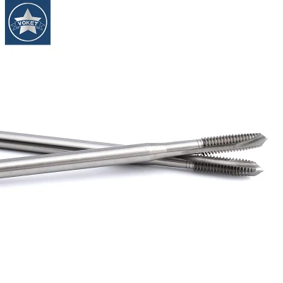 Hsse-M35 JIS vástago largo 150mm Punta espiral grifos M3 M4 M5 M6 M8 M10 M12 de rosca máquina roscar