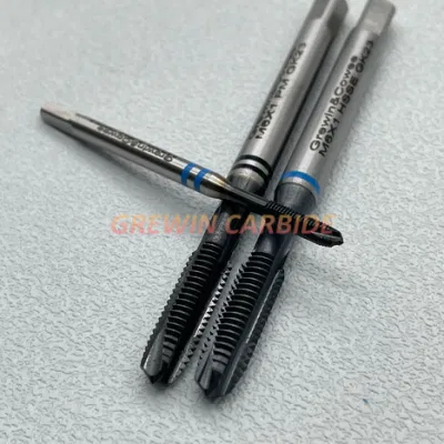 Grewin&amp;Cowee-macho de alto rendimiento macho de roscar HSSE y HSSE-PM macho de roscar de punta M3-M12 negro recubierto con anillo azul para acero inoxidable, aleación de níquel y titanio