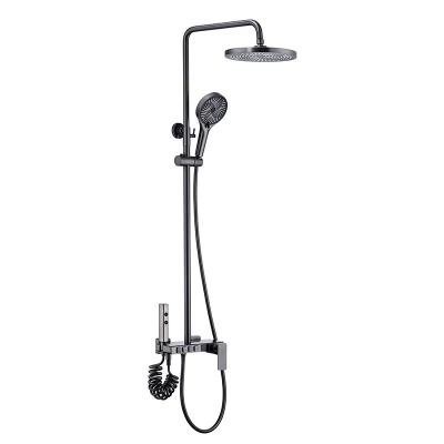 Agua gris pistola Plating Baño cepillado Taps grifo Mezclador Baño Ducha