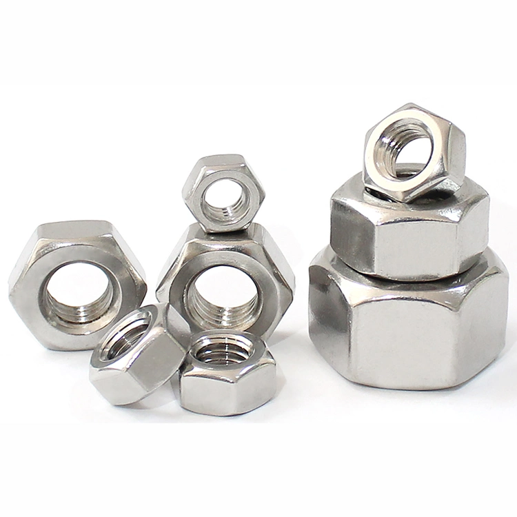 DIN934 Stainless Steel A2 A4 SS304 SS316 Hex Nut M16 M28 M30 M12 M26 M40