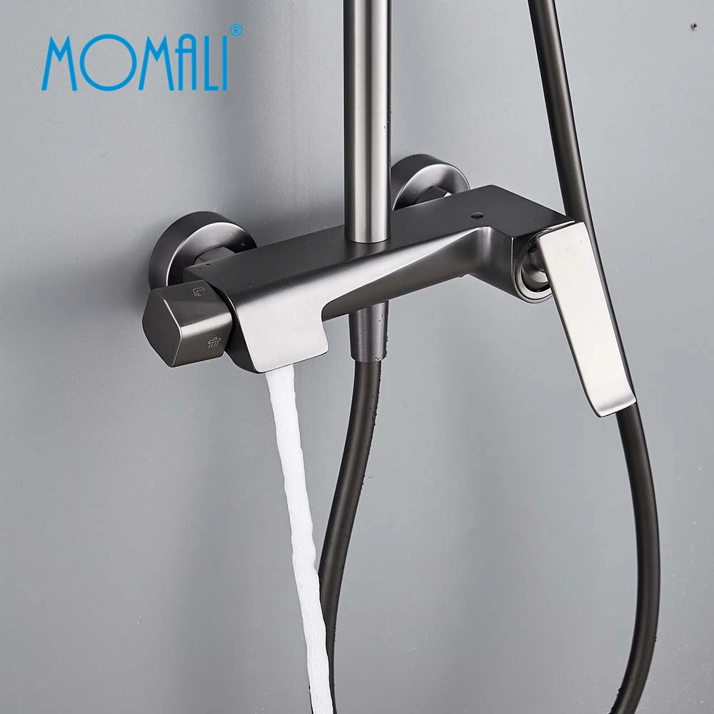 Momali Faucet Water Tap Bathroom Accessories Gun Color Shower Enclosure Thermostatic Fashion Modem Sanitary Ware Shower Column Shower Set