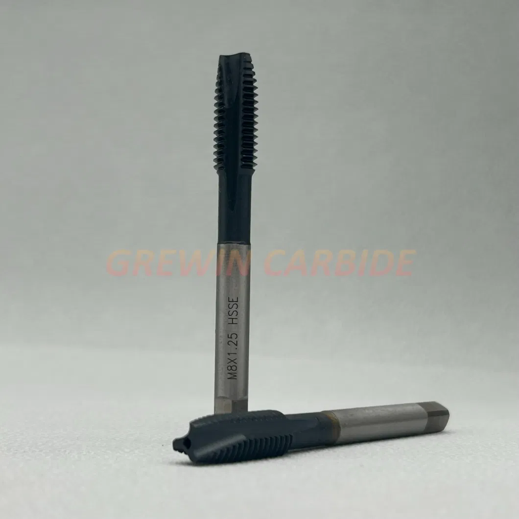 Grewin Carbide-DIN JIS ISO HSS M35 Machine Tap Hsse Cobalt Straight Flute HSS Co5% Tap M6 M8 M10 M12 for Threading