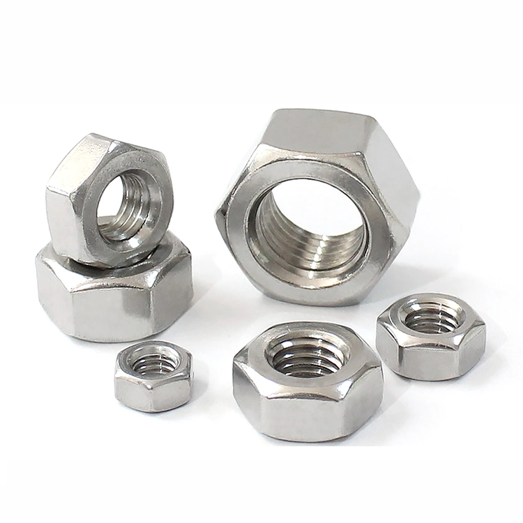 DIN934 Stainless Steel A2 A4 SS304 SS316 Hex Nut M16 M28 M30 M12 M26 M40