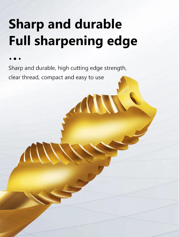 Alloy CNC Machine Straight Groove Tap Spiral Pointed Machine Screw Pointed Tap