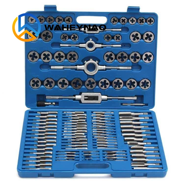 Waheynao High-Quality Threading Tap and Die Set - 12PCS/20 PCS/40PCS/60PCS/110PCS (Metric &amp; Imperial)