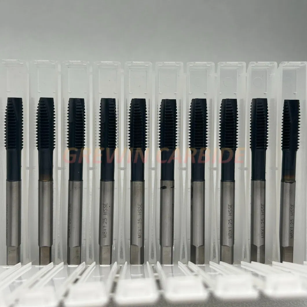 Grewin Carbide-DIN JIS ISO HSS M35 Machine Tap Hsse Cobalt Straight Flute HSS Co5% Tap M6 M8 M10 M12 for Threading