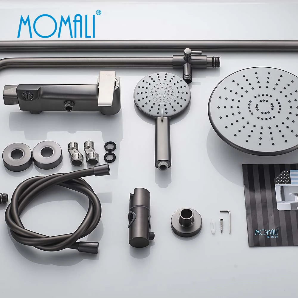 Momali Faucet Water Tap Bathroom Accessories Gun Color Shower Enclosure Thermostatic Fashion Modem Sanitary Ware Shower Column Shower Set