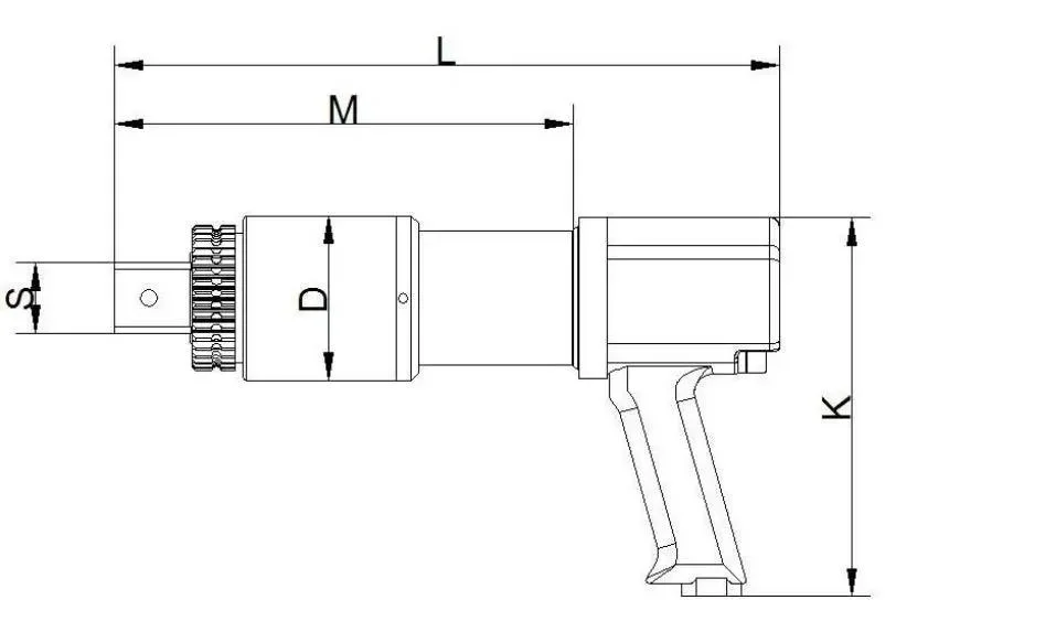 Kspw-30ss Rad Equivalent 3000nm Air Power Pneumatic Torque Gun Wrench