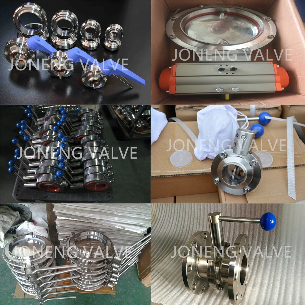 Joneng Stainless Steel Hygienic Grade Manual Male Threaded Butterfly Valve (JN-BV 1006)