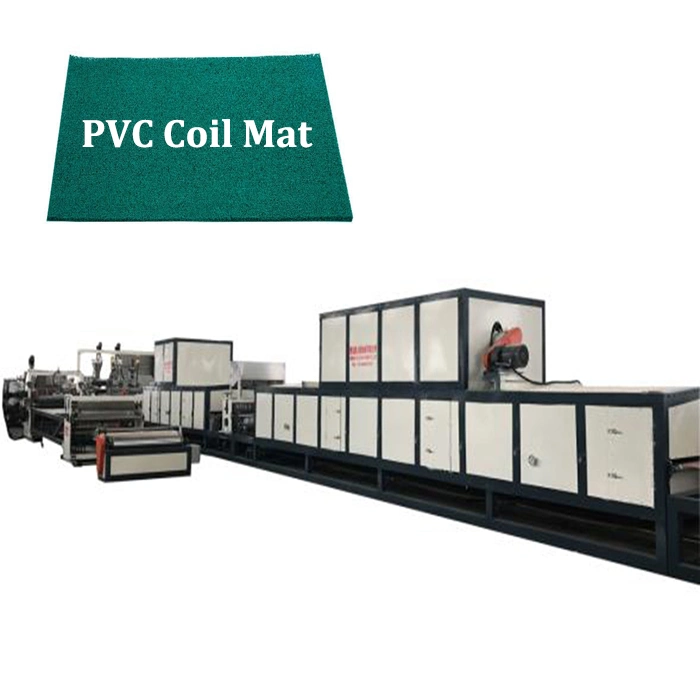 PVC Anti-Skid Plastic Coil Mat Production Line / Spinneret Mat Making Machine