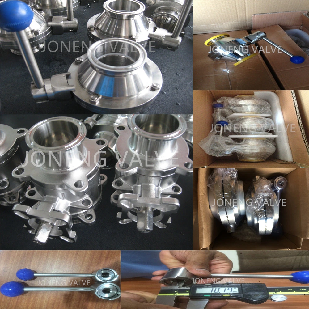 Joneng Stainless Steel Hygienic Grade Manual Male Threaded Butterfly Valve (JN-BV 1006)