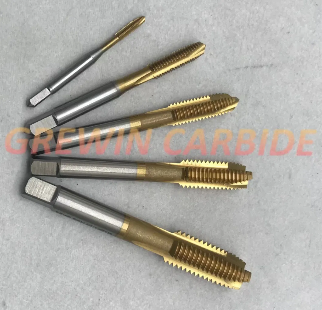 Grewin High Quality Tools CNC Machine Tin Coating Tip Machinetaps Spiral Point Taps