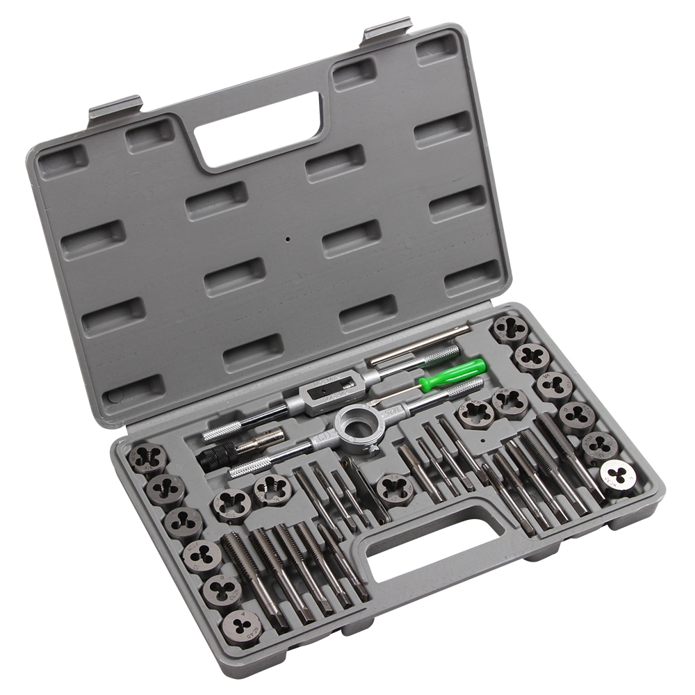 Metric Size M3, M4, M5, M6, M7, M8, M10, M12, Both Coarse and Fine Teeth Essential Threading Tool Kit 40PCS Premium Tap and Die Set