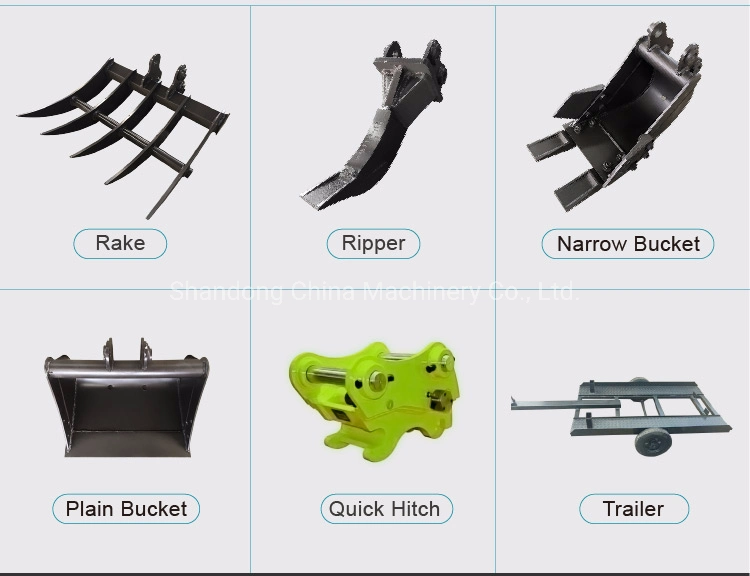 800kg Hydraulic Mini Excavator Mini Diggers Meet CE/EPA/Euro5 Emission