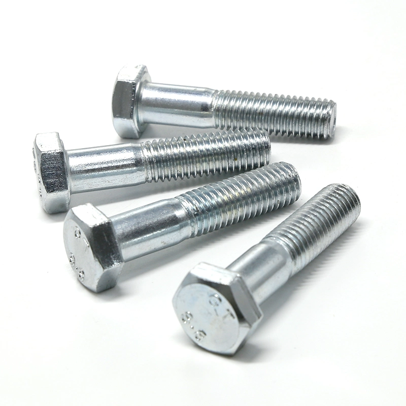 Grade 5 Imperial 16X30 mm Fine Pitch Thread Nut Zinc DIN931 Hot DIP Galvanized Hex Bolt Set