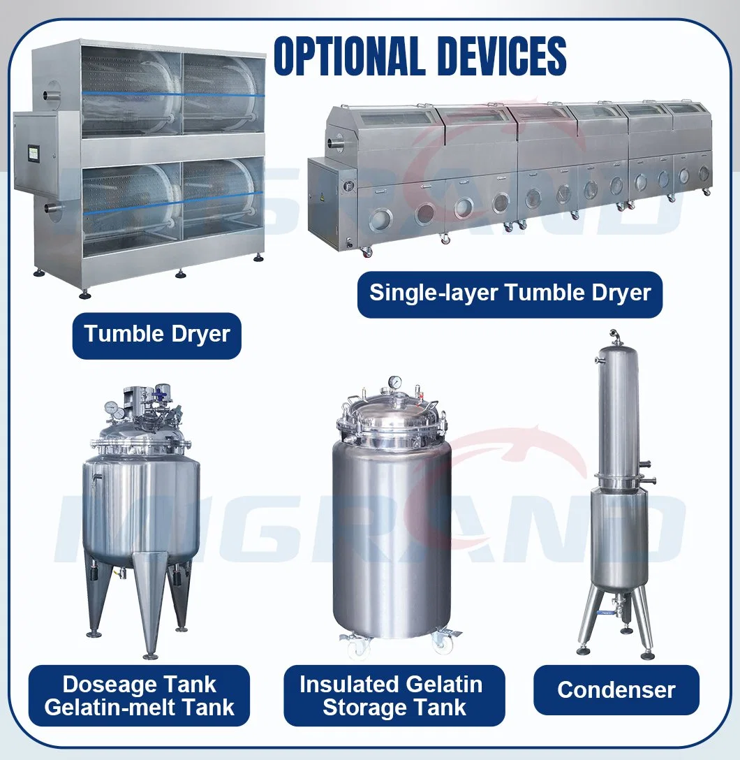 Four Sets of Free Rotary Die Rollers Softgel Encapsulation Machine