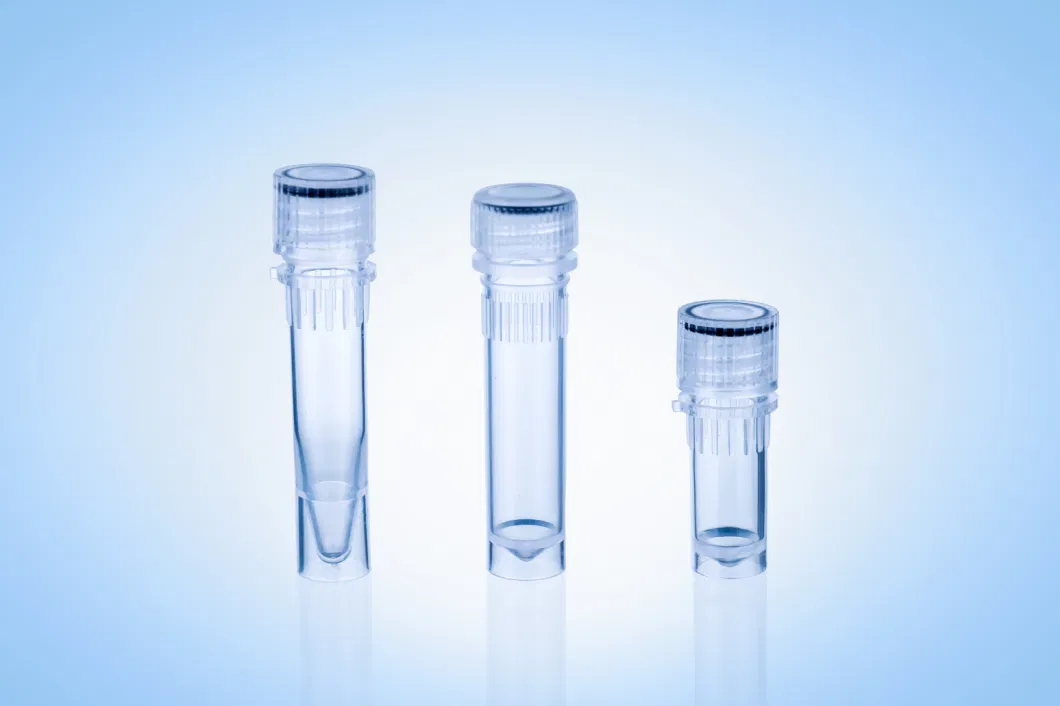 1ml/1.5ml/2ml Cryovial Tubes Cone Bottom Centrifuge Tube