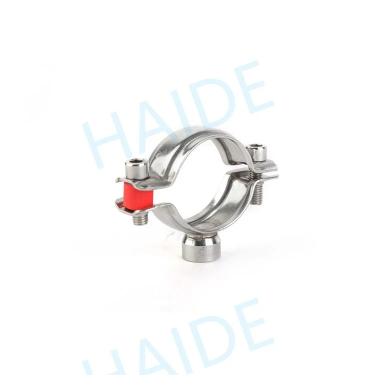 SS304 Hygienic Pipe Holder with Various Clamp Nut