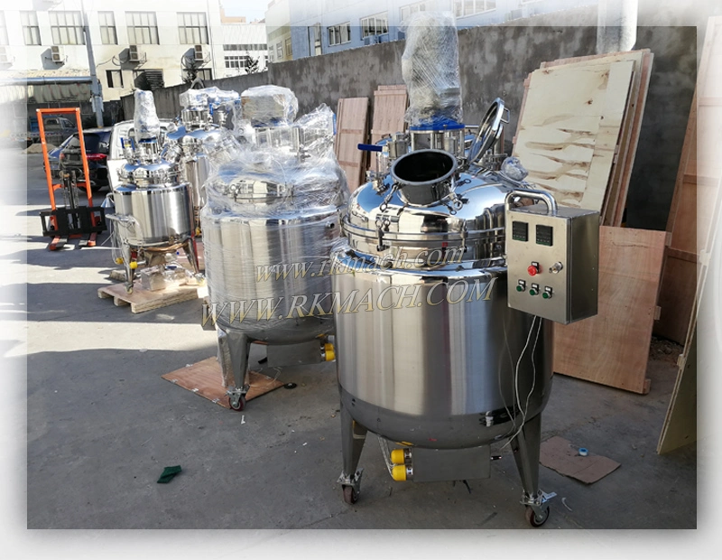 500L Mixing Tank Cosmetic Creams Sanitizer Emulsifying Mixer Homogenizer