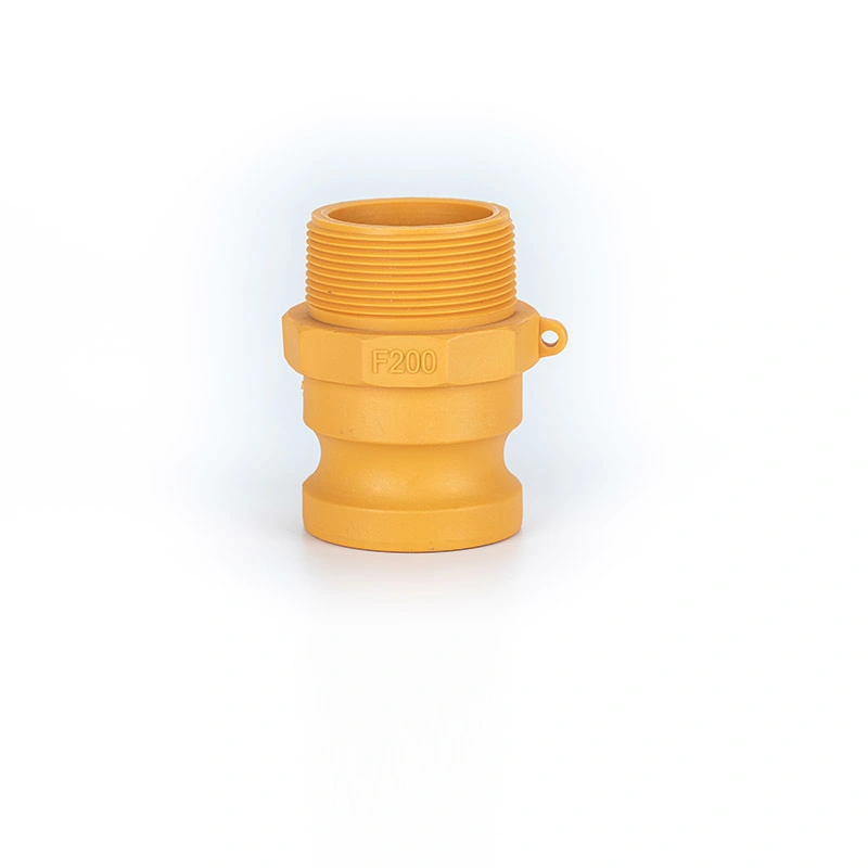 Type F Nylon Male Adapter with Male Threaded Plastic Cam Groove Coupling