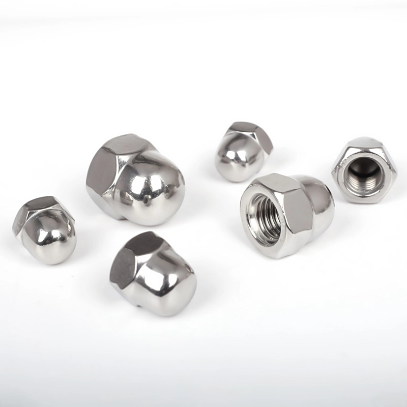 All Sizes SUS 304 316 Hex Domed Nuts Stainless Steel Cap Nuts