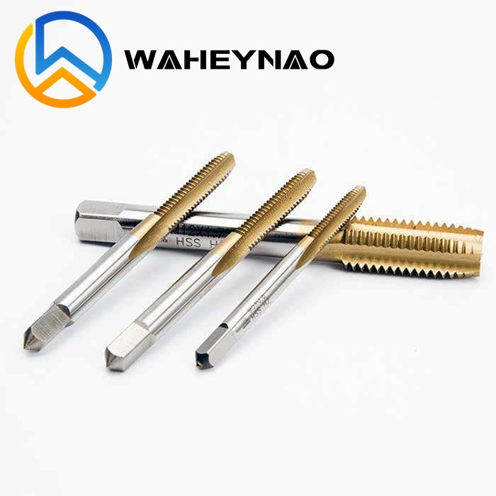 Waheynao High-Quality JIS Standard Ex-Pot Tap Cobalt Lengthening 80L100L150L HSS Machine Tap M2 M3 M4 M5 M6 M8 M12 Tin Coated Tip Tap