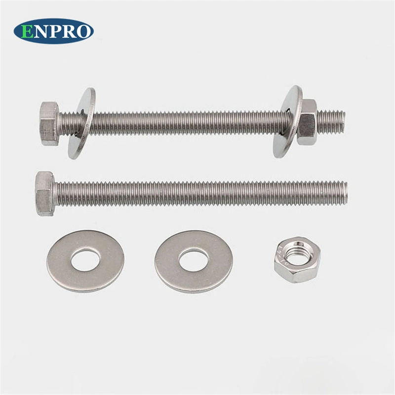 Hot Sales Hardware Fasteners Stainless Steel Long Size Hex Bolt &amp; Nut