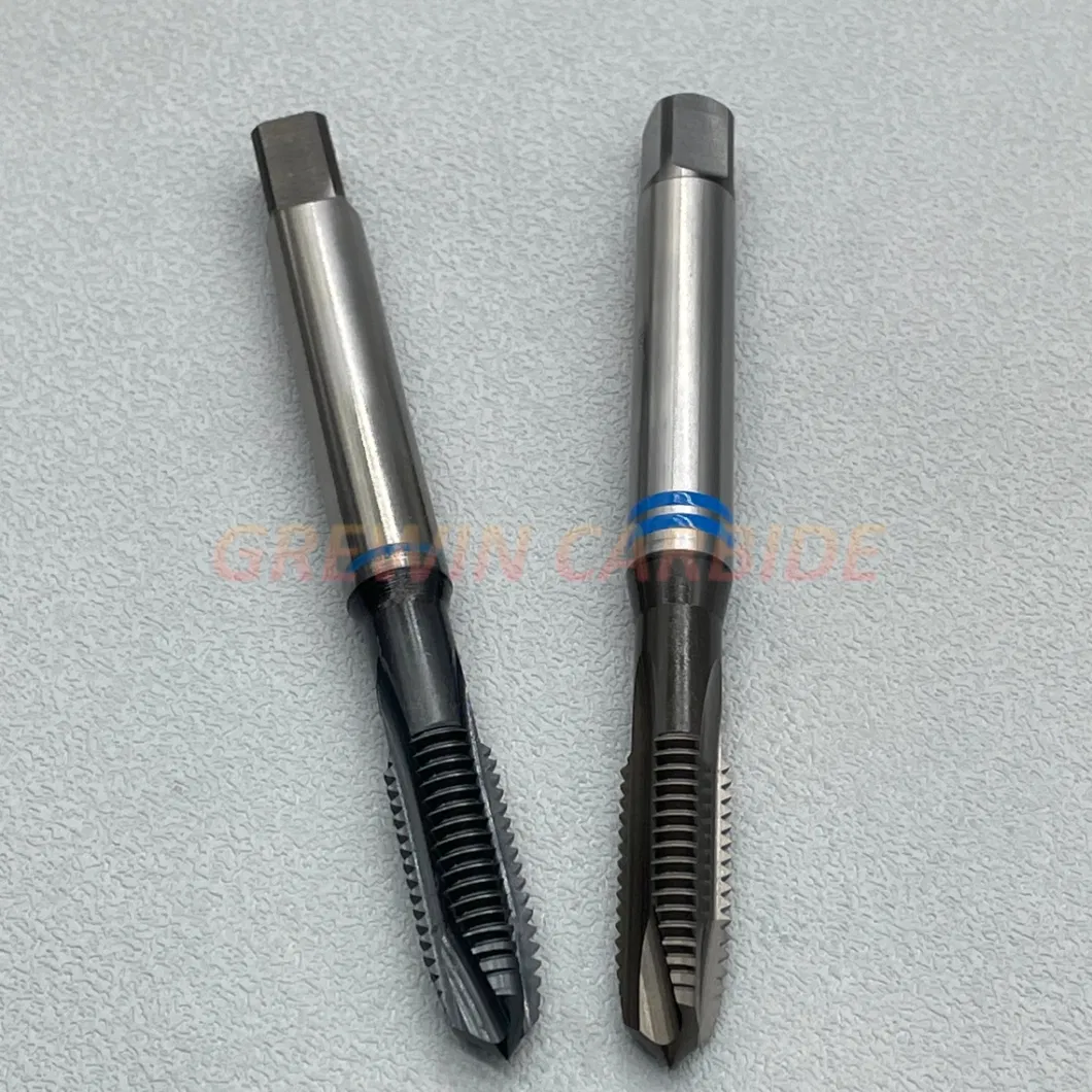 Grewin&Cowee-High Quality Hsse HSS-Pm Machine Taps Spiral Point Tap DIN371 DIN376 with Blue Ring for Through Hole for Stainless Steel, Nickel Alloy, Titanium