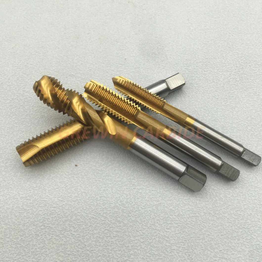 Grewin-Wholesale Price Hsse HSS-Pm HSS M35 Taps Straight Taps Spiral Tap Forming Taps M8*1.25 M10*1.5 M12*1.75 Machine Taps with Tin Coating