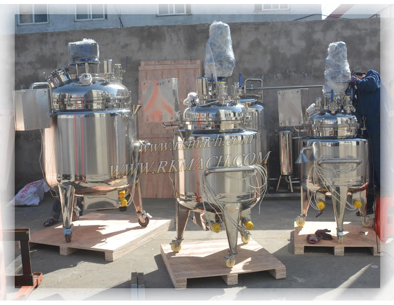 500L Mixing Tank Cosmetic Creams Sanitizer Emulsifying Mixer Homogenizer