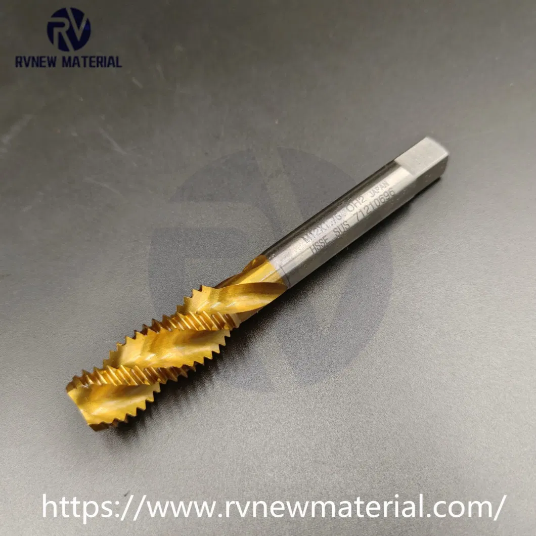 Titanium Coated Machine Tap Spiral Tip Tap M2-M10